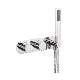 Crosswater Central 2 Outlet 2 Handle Concealed Thermostatic Shower Valve and Handset