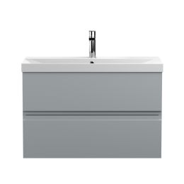Fairford Finesse 800mm Satin Grey Wall Hung Vanity Unit
